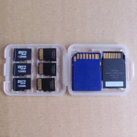 Прозрачный мини-чехол для хранения карт памяти SD, SDHC, TF, MS, 1 шт