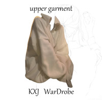 秋冬白色毛衣女設計感小眾軟糯針織衫上衣加厚寬鬆慵懶風翻領外套