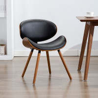 Европейская современная простая Роскошная спинка стула, маленькая семья в форме жука, компактный практичный обеденный стул из массива дерева и кожи