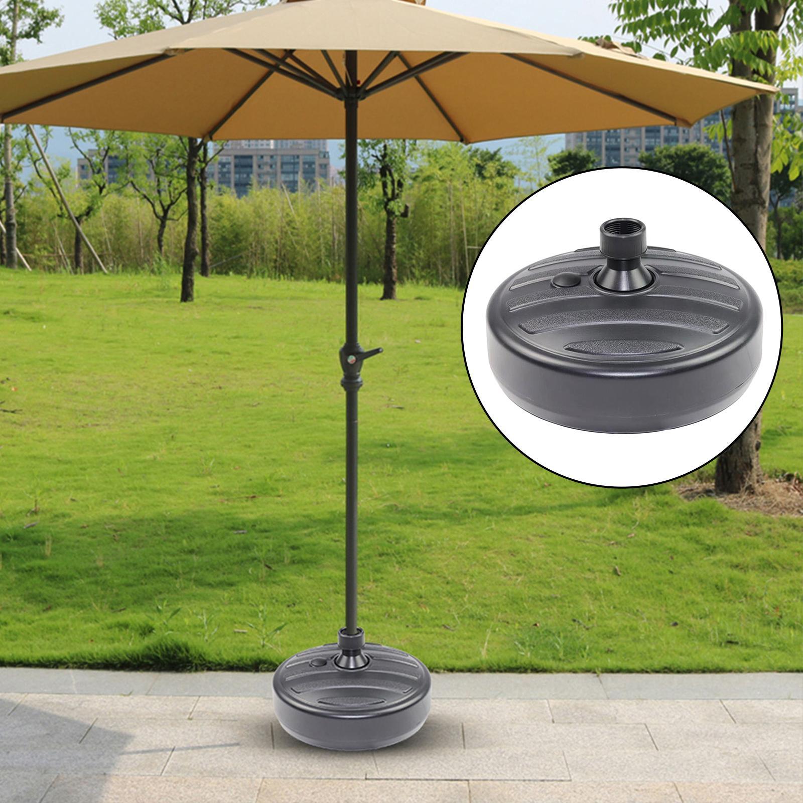 Patio Parasol Umbrella Base Stand Round  Water Outdoor Beach  Heavy