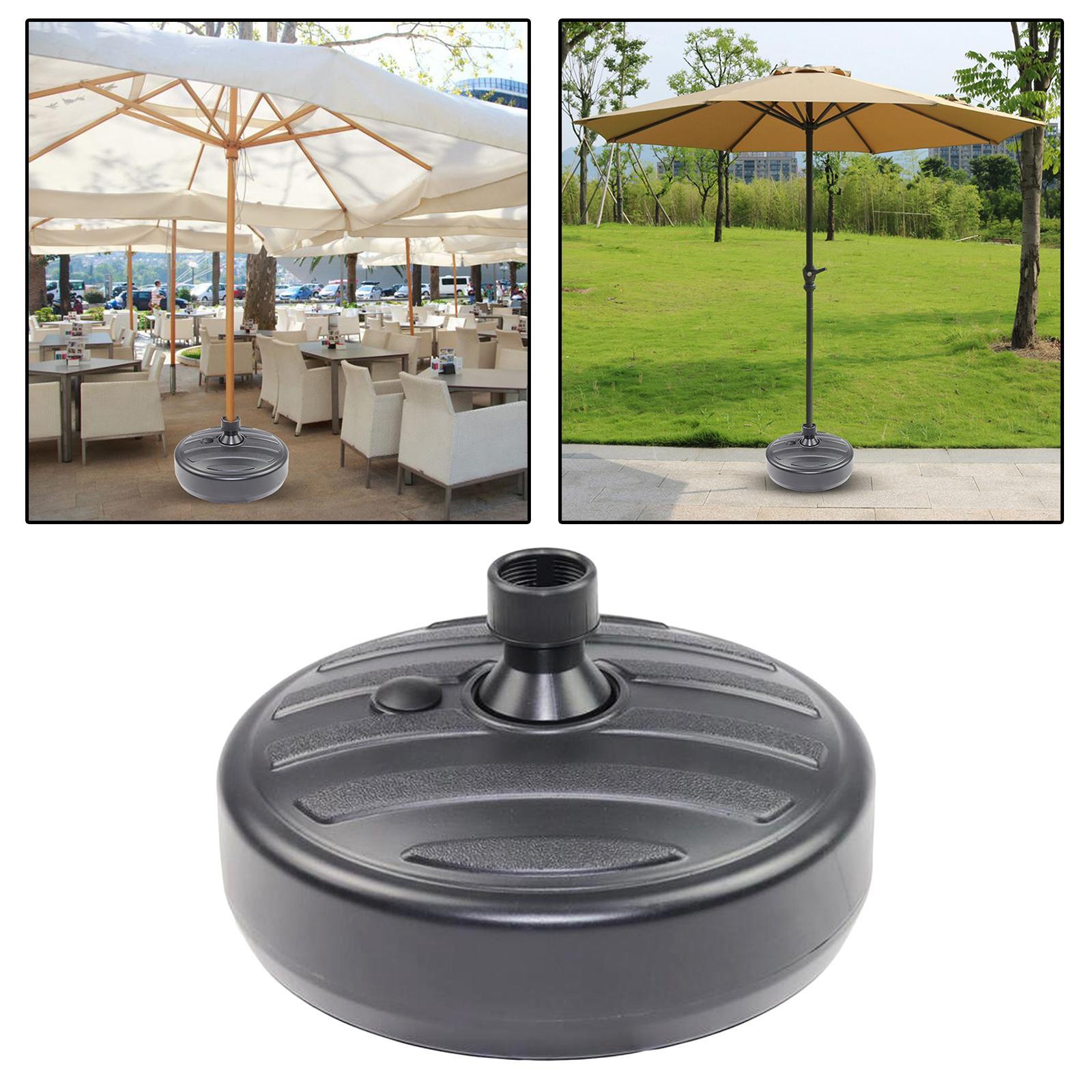 Patio Parasol Umbrella Base Stand Round  Water Outdoor Beach  Heavy