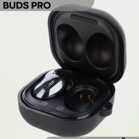 Силиконовый чехол для беспроводных наушников Samsung Galaxy Buds 2, Buds Live / Pro (Самсунг Галакси Бадс 2, Гелакси Будс Лайв и Гэлакси Бадс Про) с матовым покрытием, бренд КАРТОФАН, цвет черный