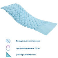 Противопролежневый матрас Ortonica для лежачих больных с компрессором с эффектом непрерывного массажа