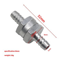 Топливные обратные клапаны из алюминиевого сплава, невозвратный обратный клапан, односторонний 6/8/10/12 мм, обратный клапан для бензинового, дизельного топлива, газа, для автомобилей
