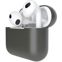 SSY, Чехол для AirPods 3, Силиконовый кейс на Аирподс 3, Чехол для Air Pods 3, графитовый