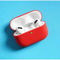 Ультратонкий Силиконовый чехол для наушников AirPods Pro 2 / Чехол на Аirpods Pro 2 / Кейс для Эпл Аирподс Про 2, цвет красный