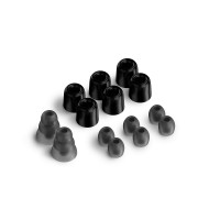 Амбушюры, комплект сменных насадок Lyambda E1-BK-S для наушников, черный