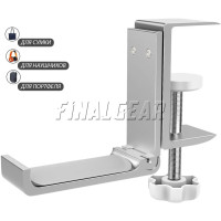 Держатель-крючок для полноразмерных (игровых) наушников подвес складной