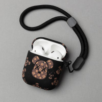 Чехол на airpods 2 , для наушников айрподс 1 , защитный кейс силикон soft-touch , с принтом Luxo ,Kaws