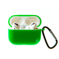 Чехол для наушников AirPods Pro полупрозрачный зеленый