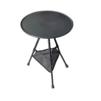 Складной круглый стол для улицы обеденный стол с тремя ногами складной стол для походов на открытом воздухе коричневый стол для пикника