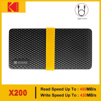 Портативный SSD-накопитель Kodak X200, USB 3.1 Type C, 512 ГБ, 256 ГБ