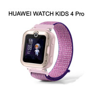 Сменный, тканевый ремешок MyPads для умных смарт-часов HUAWEI WATCH KIDS 4 Pro из плотного нейлона, с дизайном Спорт фиолетовый