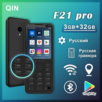 Смартфон QIN f21 Pro Русский key 3/32 ГБ, черный