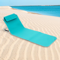 Складной напольный стул для кемпинга, прочный с поддержкой спинки, складной пляжный стул, коврик для отдыха для пешего туризма, пляжа, концерта, пикника