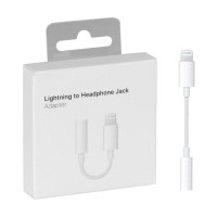 Адаптер Foxconn, Lightning - 3.5 mm Jack (MMX62ZM/A), белый