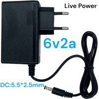 Блок питания универсальный 6V/2A (5,5*2,5 мм),с индикатором.