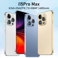 Смартфон Bobarry 2024 Самый популярный телефон I15 Pro Max Самый продаваемый телефон разблокирует двухSim Global Edition Android Wifi GPS Дешевые смартфоны 6/128 ГБ, сиреневый