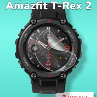 Гидрогелевая защитная пленка (Глянец) для смарт часов Amazfit T-Rex 2 (3шт)/бронепленка амазфит т рекс 2