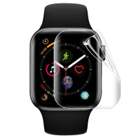 Гидрогелевая защитная плёнка (Глянцевая) для умных часов Apple Watch Series 4/5/6/SE/SE 2022 (44mm) 3шт/бронепленка самовосстанавливающееся для эпл вотч 4 5 6 се 44мм