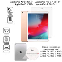 Защитное стекло для планшета Apple iPad Air 9.7 (2013) / Apple iPad Air 2 9.7 (2014) / Apple iPad 5 (2017) / Apple iPad 6 (2018)  полная проклейка