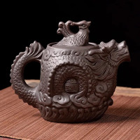 Новое поступление, Фиолетовый Глиняный Чайник, 100 мл, Yixing, фарфор, кунг-фу, набор для чая, искусственная глина ручной работы