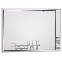 带框绘图纸加厚制图纸设计建筑画图纸工程白纸3/4/1/2带边框