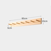 Простая многофункциональная настенная вешалка-крючок из массива дерева, вешалка для полотенец в ванную комнату, для спальни, полка для пальто, для хранения кухонных инструментов