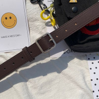 Ремень из искусственной кожи Женский, простой пояс с металлической пряжкой для джинсов и брюк, Роскошный дизайнерский брендовый