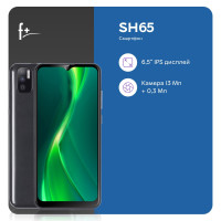 Смартфон F+ SH65 2GB/32GB 4800mAh GMS Blac 2/32 ГБ, черный