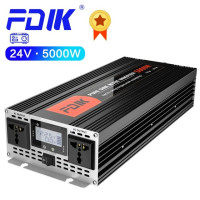 FDIK электропитание инвертор 24V 220V 3000W 5000W DC 24V - AC 220V жидкокристаллический экран солнечный инвертор автомобильный грузовик RV судно бытовой инвертор