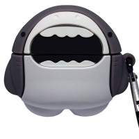 Чехол силиконовый для Apple Airpods 3 Акула с карабином 