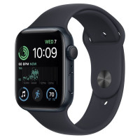 Умные часы Apple SE 44mm Midnight Alum / Sport S/M (MNTF3), 44mm, Темная ночь