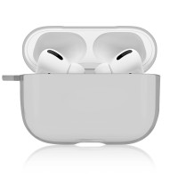 Пластиковый чехол для наушников Apple Airpods Pro Apple AirPods Pro (Эпл Аирподс Про), полупрозрачный серый