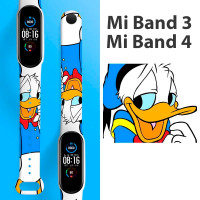 Ремешок для Xiaomi Mi Band 4 / Ремешок для Xiaomi Mi Band 3 / D White