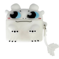 Чехол для наушников AirPods 3, дракон Беззубый белый
