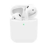 Силиконовый чехол для наушников Silicone Case для Apple AirPods 2, white