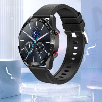 Умные часы NEXOVA Смарт-часы NEXOVA/вызов по Bluetooth/ЭКГ+PPG/мониторинг сна/шагомер QC6055, 46mm, Черный