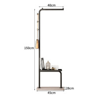 Вешалка для пальто в спальню, вешалка для хранения обуви, 2-слойная металлическая вешалка для пальто, стойка с мраморной основой, вешалка для одежды для подвешивания одежды