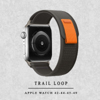 Тканевый ремешок для Apple Watch Trail Loop 42-44-45-49 мм / браслет на эпл вотч Apple Watch Ultra, series 1 2 3 4 5 6 7 8 /SE/SE