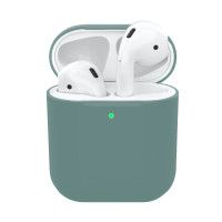 Чехол Gurdini Silicone Case ultra slim for Airpods 1/2,910463,темно-зеленый