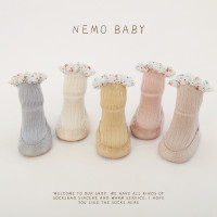 婴儿学步地板鞋袜2023春季新品胶底防滑室内隔凉女宝宝公主地板袜
