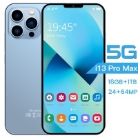 Смартфон I13 Pro Max Россия мобильный телефон большой экран Android бесплатная доставка 12/512 ГБ, синий