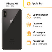 Смартфон Apple iPhone XS 4/256 ГБ, темно-серый, Восстановленный