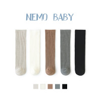 20年新款儿童袜子秋季纯色双针男女小童中筒袜无后跟宝宝婴儿棉袜