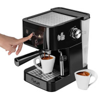 Кофеварка рожкового типа электрическая VLK Venice 6007, объем-1,5л, цвет черный, мощность 1000 Вт, давление 20 бар