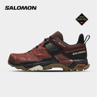 salomon薩洛蒙穩定抓地防水徒步鞋男款棕色低幫運動X ULTRA 4 GTX