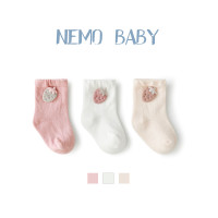 20年秋季儿童袜子新款可爱卡通水果宝宝袜精梳棉抗起球新生婴儿袜