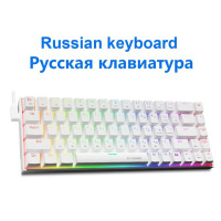 Механическая проводная игровая клавиатура E-YOOSO Z686 RGB USB 60% с красным переключателем