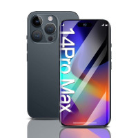 Смартфон 14 Pro Max 7,3-дюймовый 4G,смартфон телефоны Google Play 8/256 ГБ, черный